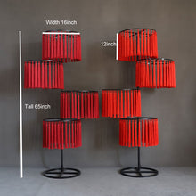 Load image into Gallery viewer, Tall metal tassel stand set of 2 pieces for wedding and event decor