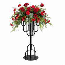 Load image into Gallery viewer, flower Table Centerpiece 35" black theme wedding Party floral design