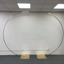 Load image into Gallery viewer, Gold Wedding Metal Arch Stands Set of 2 PCS Premium Event Backdrops