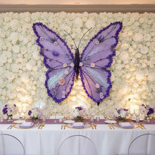 Load image into Gallery viewer, Purple Butterfly Backdrop 5FT sweet 16 party Event Decor