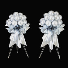 Load image into Gallery viewer, DIY disco ball silver balloon stand bouquet centerpiece for luxury events and party planners