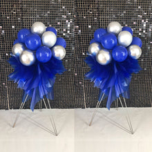 Load image into Gallery viewer, royal blue balloon stand for 50th birthday party