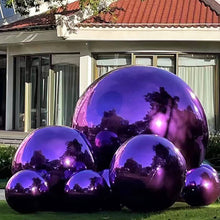 Load image into Gallery viewer, 90cm shiny metallic inflatable balls for luxury wedding event backdrop