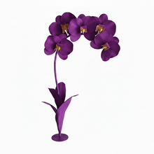 Load image into Gallery viewer, Deep Lavender orchid flower craft wedding backdrop decoration
