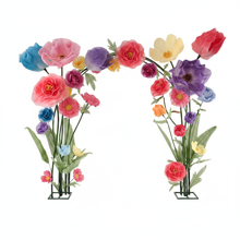 Load image into Gallery viewer, Giant paper flower wedding party arch backdrop