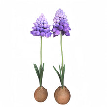 Load image into Gallery viewer, Purple giant hyacinth paper flowers art installation wedding backdrop 7 feet