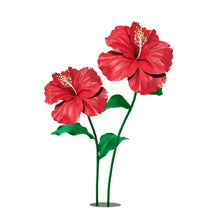 Load image into Gallery viewer, Giant Hibiscus Flower Decoration - 5.5ft Red EVA Floral Display for Wedding Backdrop | PartyLand Up