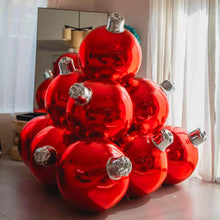 Load image into Gallery viewer, Large shiny chrome mirror ball ornament Christmas decoration