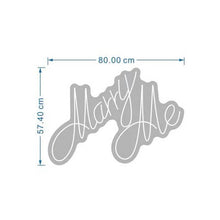 Load image into Gallery viewer, Marry Me LED neon sign party backdrop decoration for romantic proposal setup