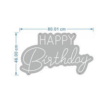 Load image into Gallery viewer, Happy Birthday LED neon sign - customizable party decor in multiple colors for themed events