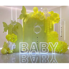 Load image into Gallery viewer, BABY led neon sign in pink and blue lights for baby shower party decoration