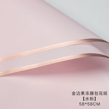 Load image into Gallery viewer, Pink flower wrapping paper for flowers arrangement