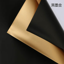 Load image into Gallery viewer, Black golden flower wrapping for birthday gifts