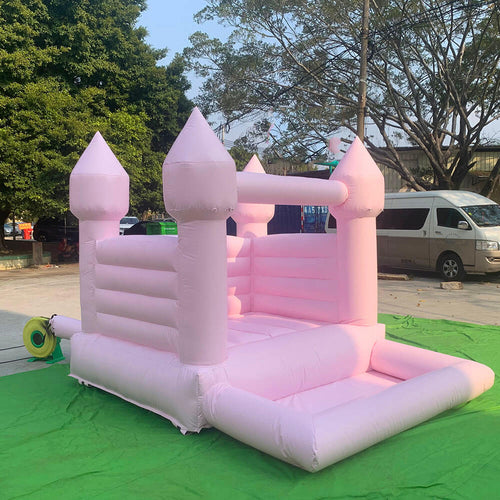 Pink Bounce house Castle Kids Party Decoration