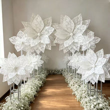 Load image into Gallery viewer, white giant flower decor event floral design

