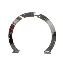 Load image into Gallery viewer, Gold round wedding arch with star and moon carving for ceremony and event decor
