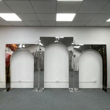 Load image into Gallery viewer, Versatile stainless steel wedding arch backdrop for premium events and weddings
