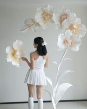Load image into Gallery viewer, white orchi giant flower crafts summer wedding event decorations 
