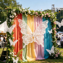 Load image into Gallery viewer, 3 PCS Giant Lace Butterfly Wall Decor | Wedding Event Backdrop
