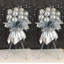 Load image into Gallery viewer, DIY Disco Ball Silver Balloon Stand Bouquets Luxury Event design 

