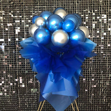 Load image into Gallery viewer, Royal Blue Balloon Stand Bouquet Birthday Decoration
