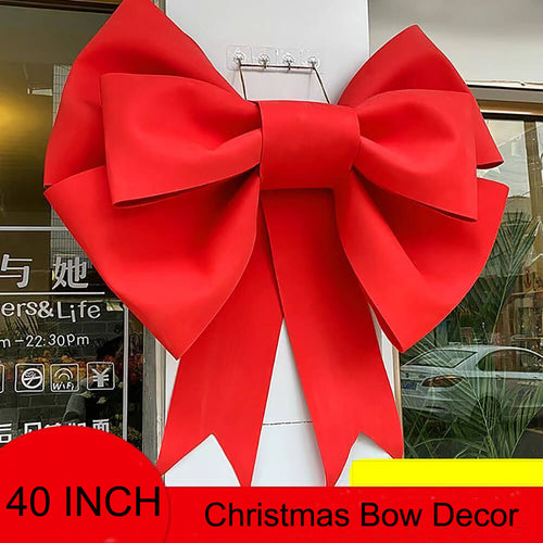 red bow decor for Christmas parties
