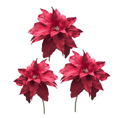 giant flowers christmas holiday decor 