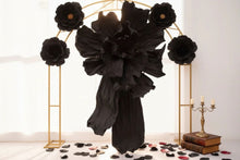 Load image into Gallery viewer, Giant Paper flower black theme party decor
