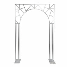 Load image into Gallery viewer, Gold metal arch wedding backdrop premium event stand for ceremony decor
