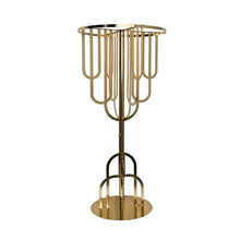 Load image into Gallery viewer, Gold Metal Flower Stand Centerpiece 35" Wedding Event floral decoration
