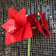 Load image into Gallery viewer, red amaryllis flower for wedding events
