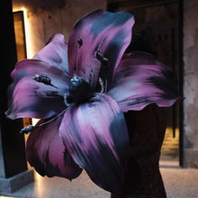Load image into Gallery viewer, Purple autumn giant flower wall decor 35-inch EVA foam for seasonal event decoration
