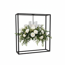 Load image into Gallery viewer, Black candle holder table centerpiece decorations
