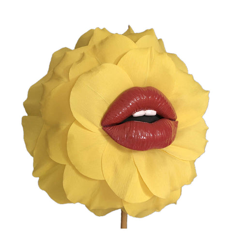 auto moving lip flower beauty salon window display decor
