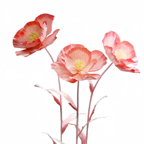 brush pink flower arrangement Kids & First Birthday party