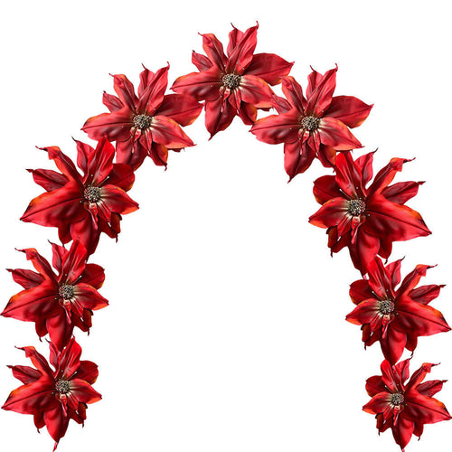 giant flower arch christmas event decorations