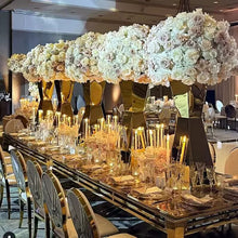Load image into Gallery viewer, 39 inch gold metal flower stand table centerpiece for wedding and party decorations

