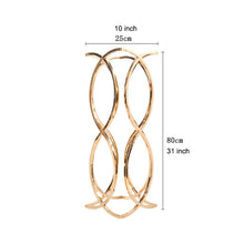 Load image into Gallery viewer, gold metal table centerpiece decorations 

