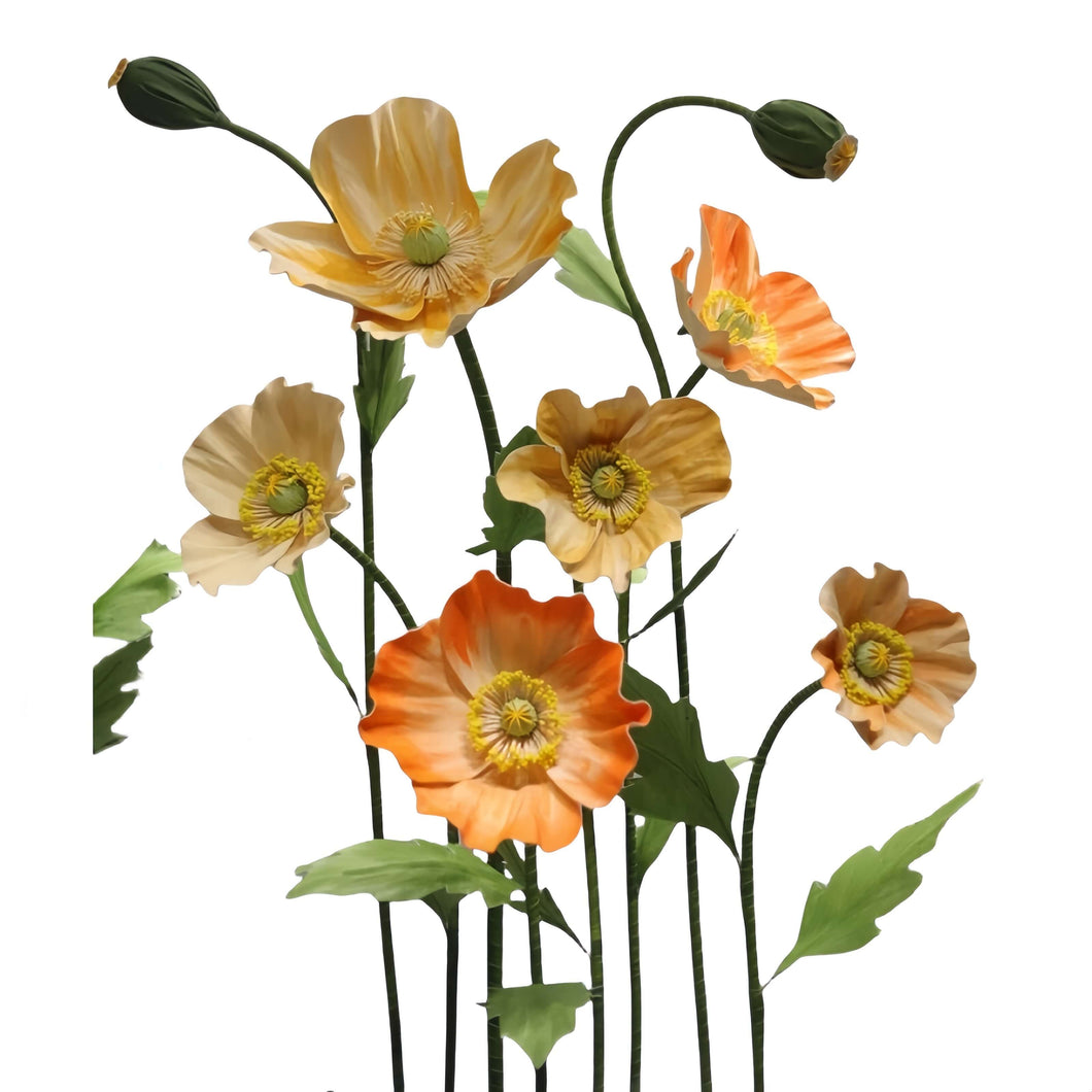 giant flower poppy floral arrangement backdrop 