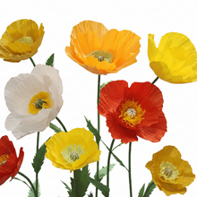Load image into Gallery viewer, Giant yellow poppy flowers birthday party decor
