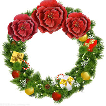 Load image into Gallery viewer, 3pcs Handmade giant flowers for large Christmas wreath
