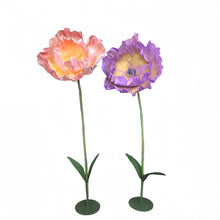 Load image into Gallery viewer, handmade paper flower wedding event backdrop 

