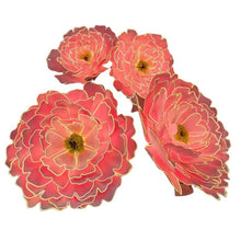 Load image into Gallery viewer, 40-inch LED giant peony flower wall backdrop for luxury wedding decorations with warm lighting
