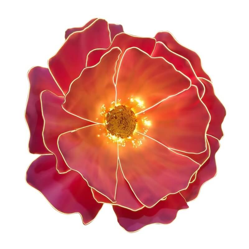 giant flowers indoor wedding decoration 