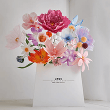Load image into Gallery viewer, Giant paper flower bouquet luxury wedding centerpiece and window display decor
