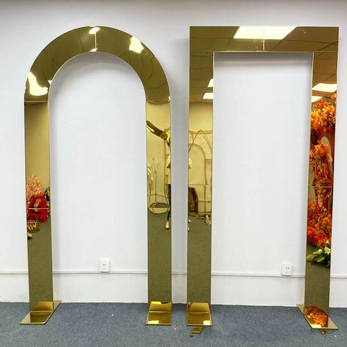 metal wedding arch backdrop