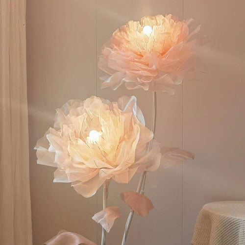giant flower lamp interior decorations retail display 