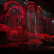 Load image into Gallery viewer, flower backdrop for red wedding events
