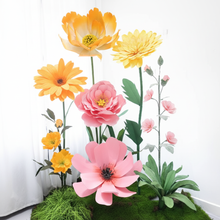 Load image into Gallery viewer, Optimized Giant Flower Backdrop with Light Background
