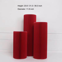 Load image into Gallery viewer, folderbale paper cylinder stands for cake shop
